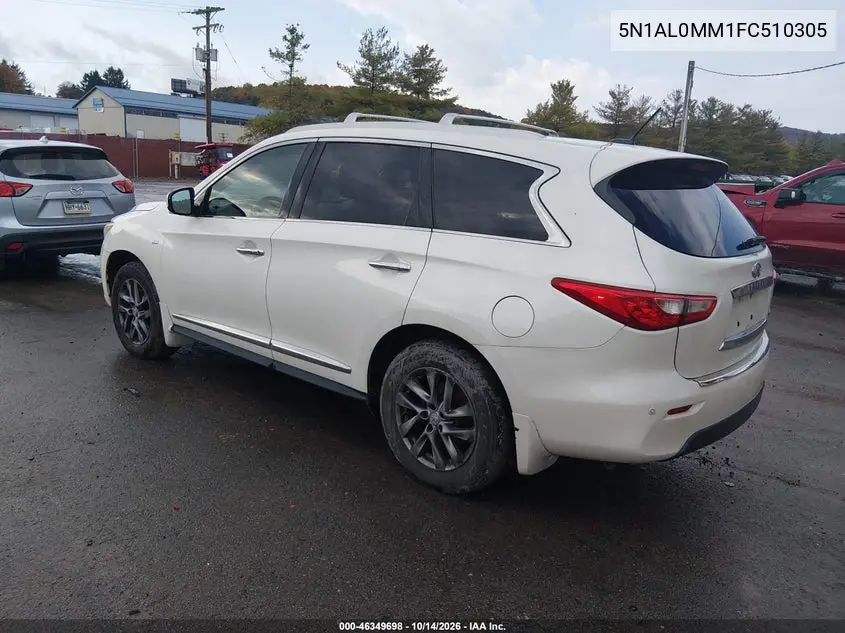 2015 INFINITI QX60 VIN 5N1AL0MM1FC510305 — фото 3