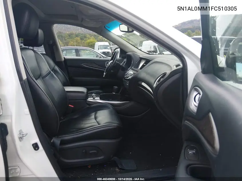 2015 INFINITI QX60 VIN 5N1AL0MM1FC510305 — фото 5