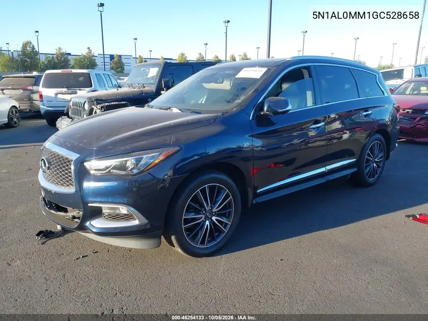 2016 INFINITI QX60 VIN 5N1AL0MM1GC528658 — фото 2