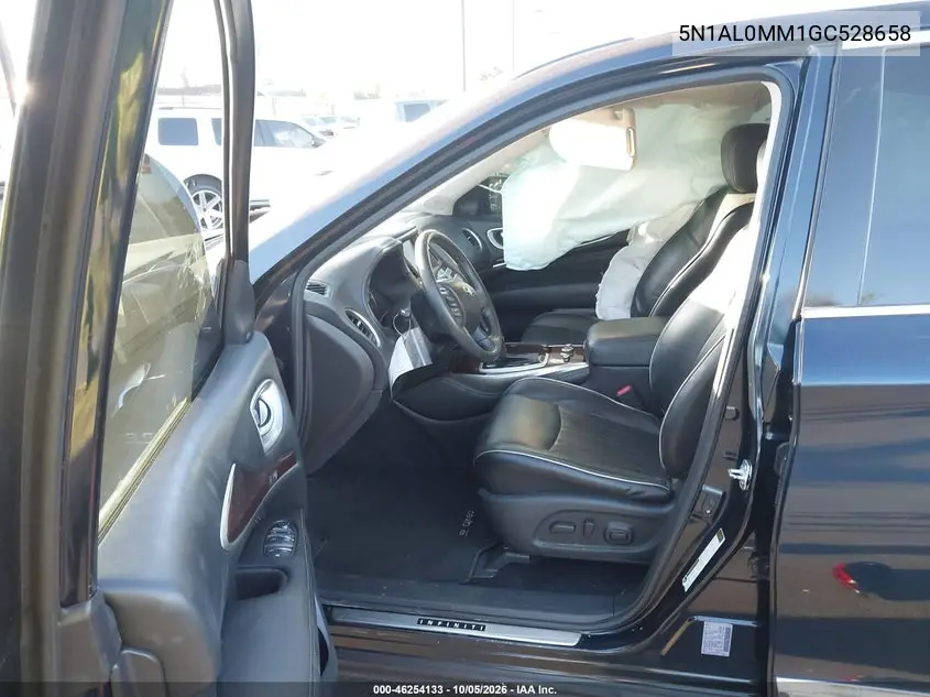 2016 INFINITI QX60 VIN 5N1AL0MM1GC528658 — фото 5