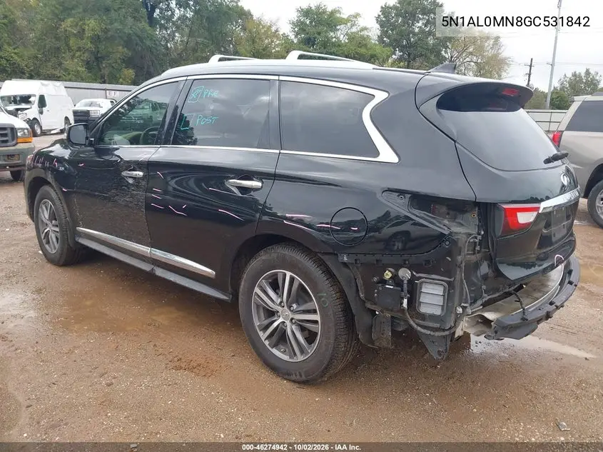 2016 INFINITI QX60 VIN 5N1AL0MN8GC531842 — фото 3