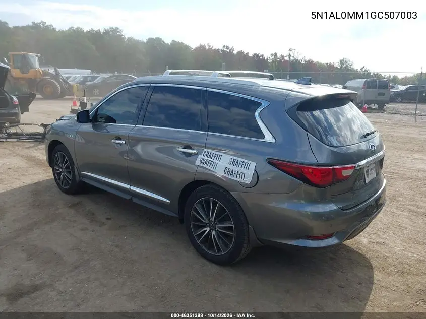2016 INFINITI QX60 VIN 5N1AL0MM1GC507003 — фото 3