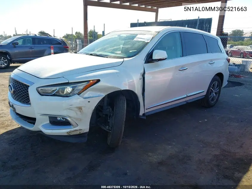 2016 INFINITI QX60 VIN 5N1AL0MM3GC521663 — фото 2