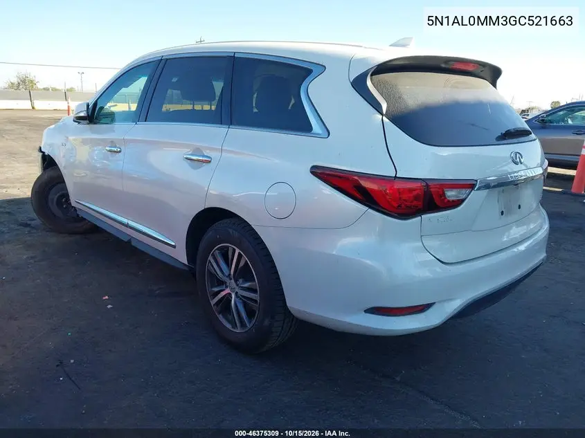 2016 INFINITI QX60 VIN 5N1AL0MM3GC521663 — фото 3