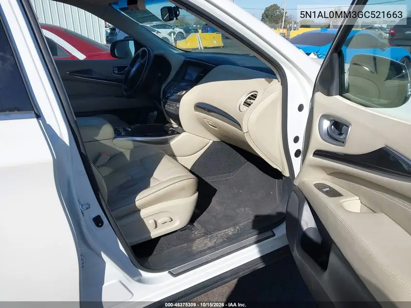 2016 INFINITI QX60 VIN 5N1AL0MM3GC521663 — фото 5