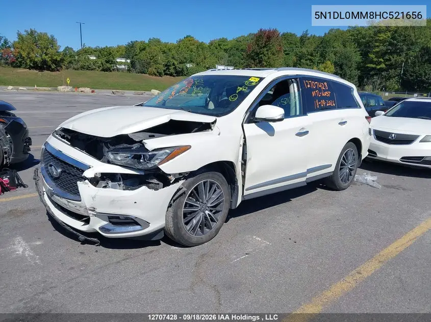 2017 INFINITI QX60 VIN 5N1DL0MM8HC521656 — фото 2