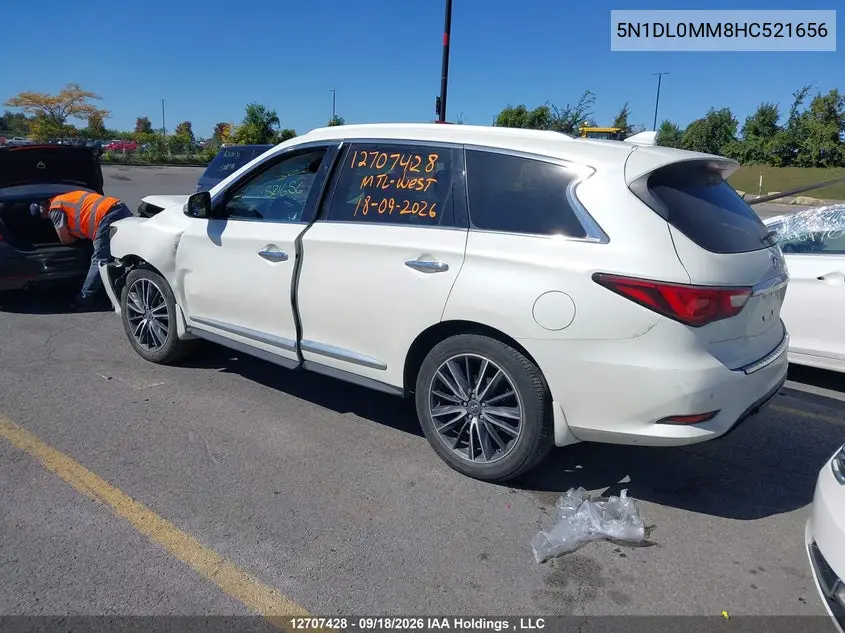 2017 INFINITI QX60 VIN 5N1DL0MM8HC521656 — фото 3