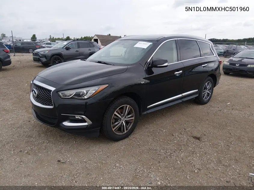 2017 INFINITI QX60 VIN 5N1DL0MMXHC501960 — фото 2