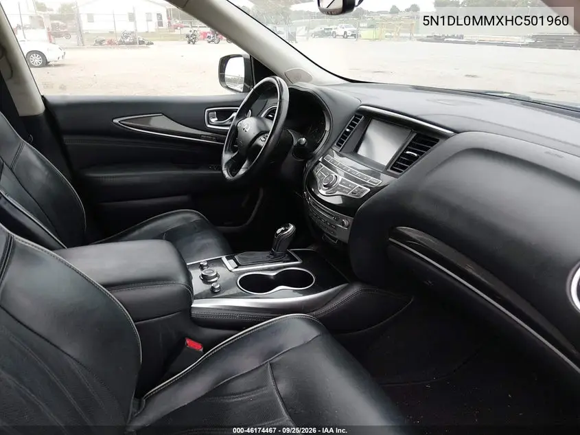 2017 INFINITI QX60 VIN 5N1DL0MMXHC501960 — фото 5