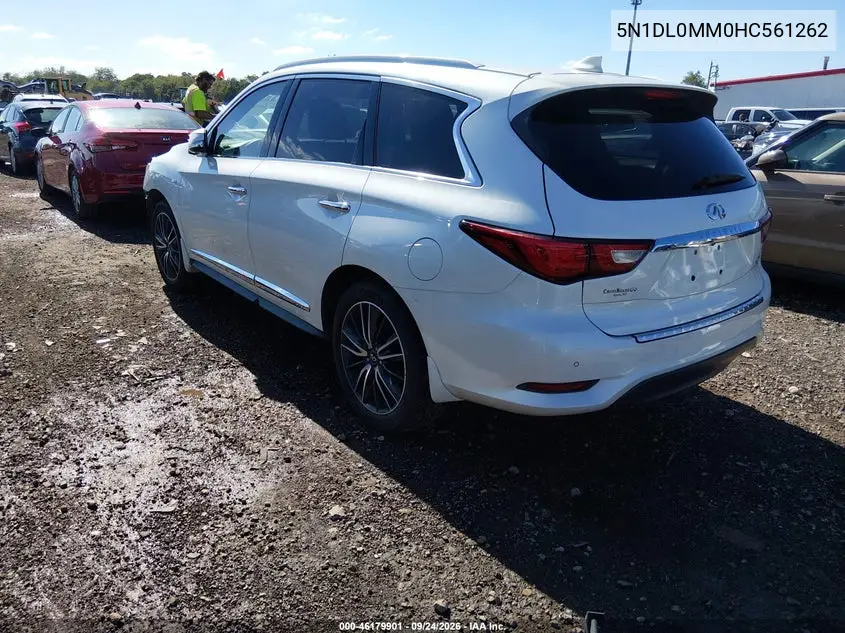 2017 INFINITI QX60 VIN 5N1DL0MM0HC561262 — фото 3