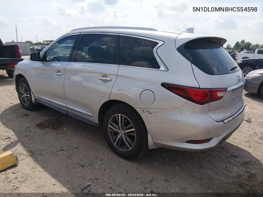 2017 INFINITI QX60 VIN 5N1DL0MN8HC554598 — фото 3