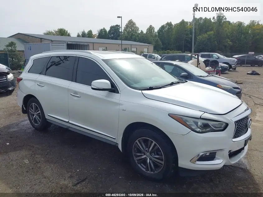 INFINITI QX60 2017, VIN 5N1DL0MN9HC540046