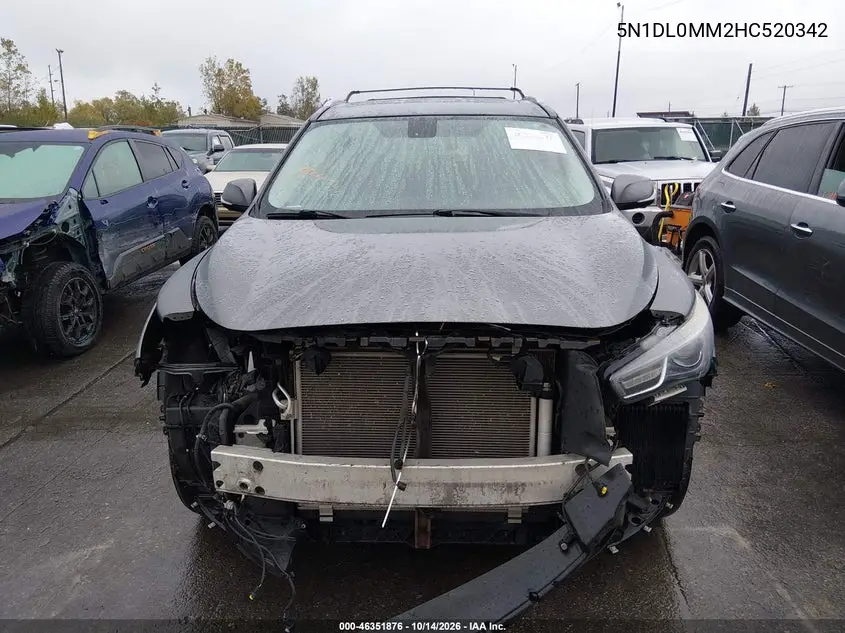 2017 INFINITI QX60 VIN 5N1DL0MM2HC520342 — фото 12