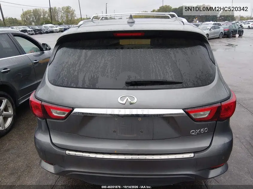 2017 INFINITI QX60 VIN 5N1DL0MM2HC520342 — фото 16