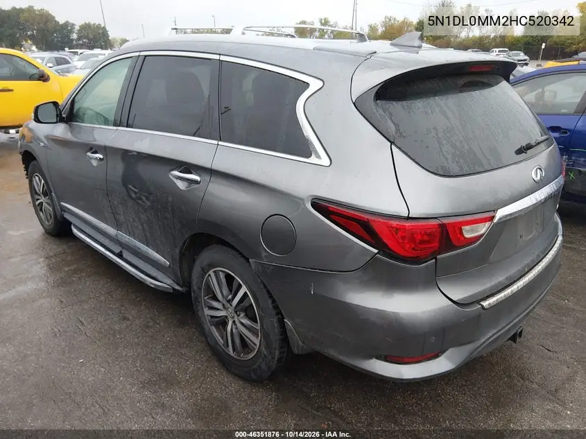2017 INFINITI QX60 VIN 5N1DL0MM2HC520342 — фото 3