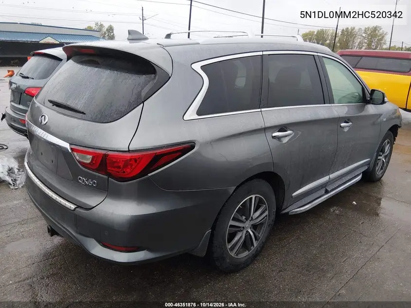 2017 INFINITI QX60 VIN 5N1DL0MM2HC520342 — фото 4