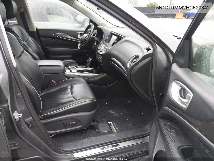 2017 INFINITI QX60 VIN 5N1DL0MM2HC520342 — фото 5