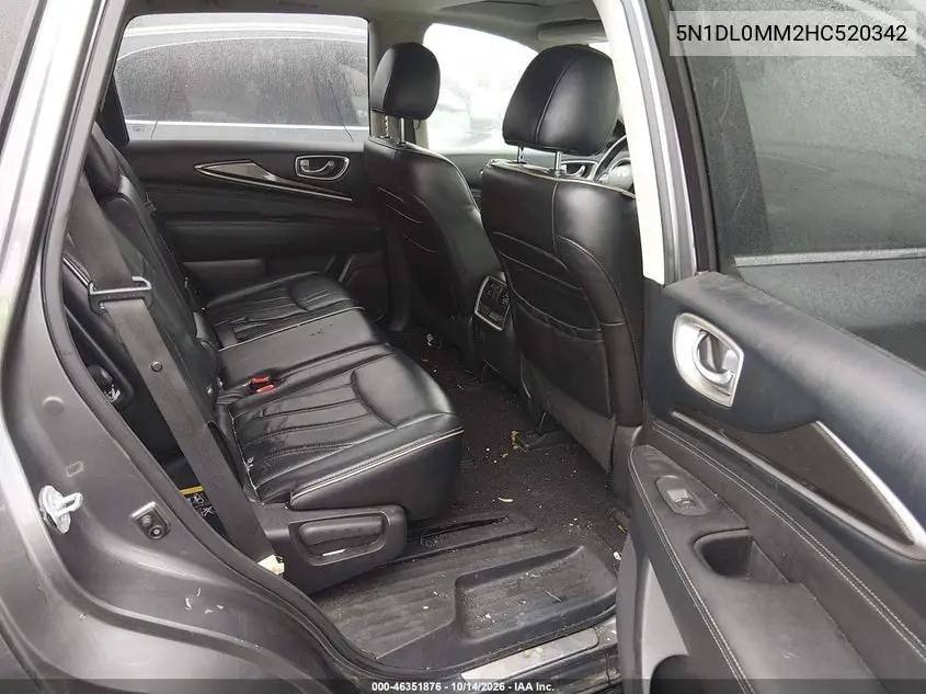 2017 INFINITI QX60 VIN 5N1DL0MM2HC520342 — фото 8