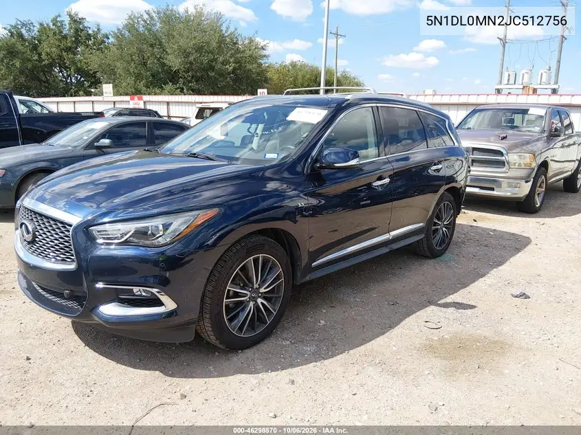 2018 INFINITI QX60 VIN 5N1DL0MN2JC512756 — фото 2