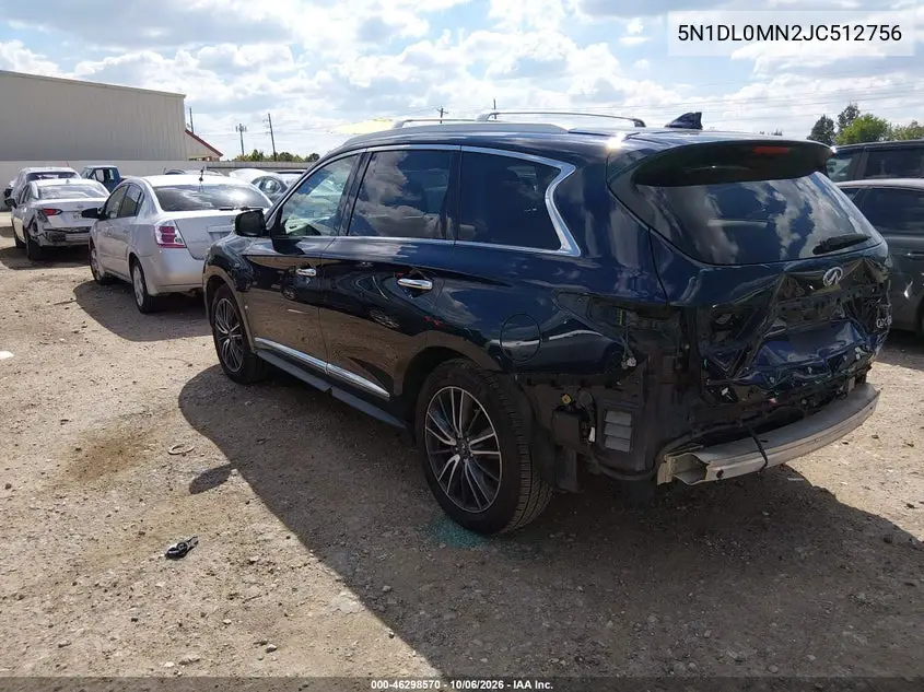 2018 INFINITI QX60 VIN 5N1DL0MN2JC512756 — фото 3