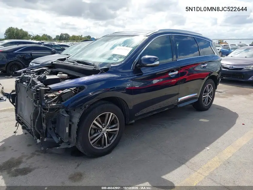 2018 INFINITI QX60 VIN 5N1DL0MN8JC522644 — фото 2