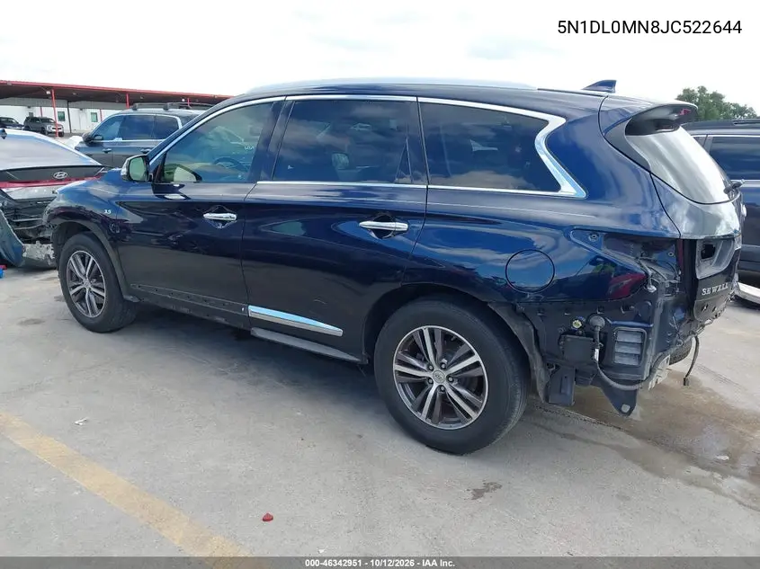 2018 INFINITI QX60 VIN 5N1DL0MN8JC522644 — фото 3