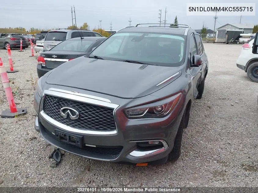 2019 INFINITI QX60 VIN 5N1DL0MM4KC555715 — фото 2