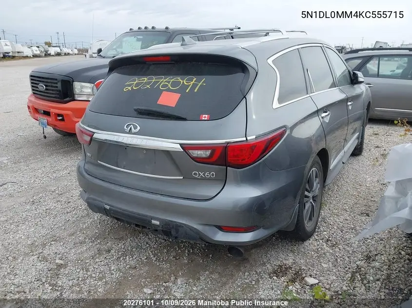 2019 INFINITI QX60 VIN 5N1DL0MM4KC555715 — фото 4