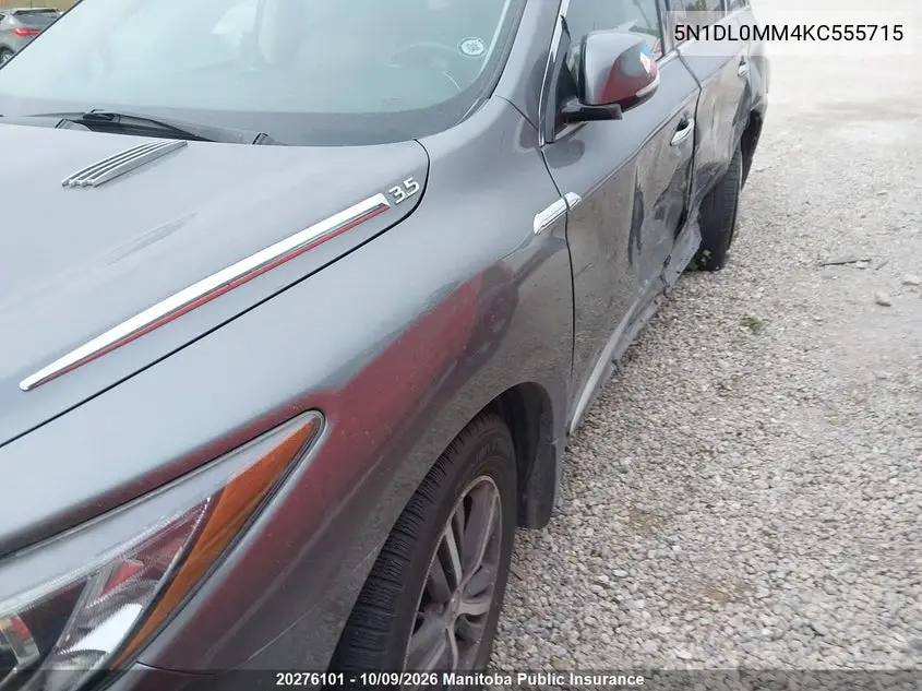 2019 INFINITI QX60 VIN 5N1DL0MM4KC555715 — фото 6