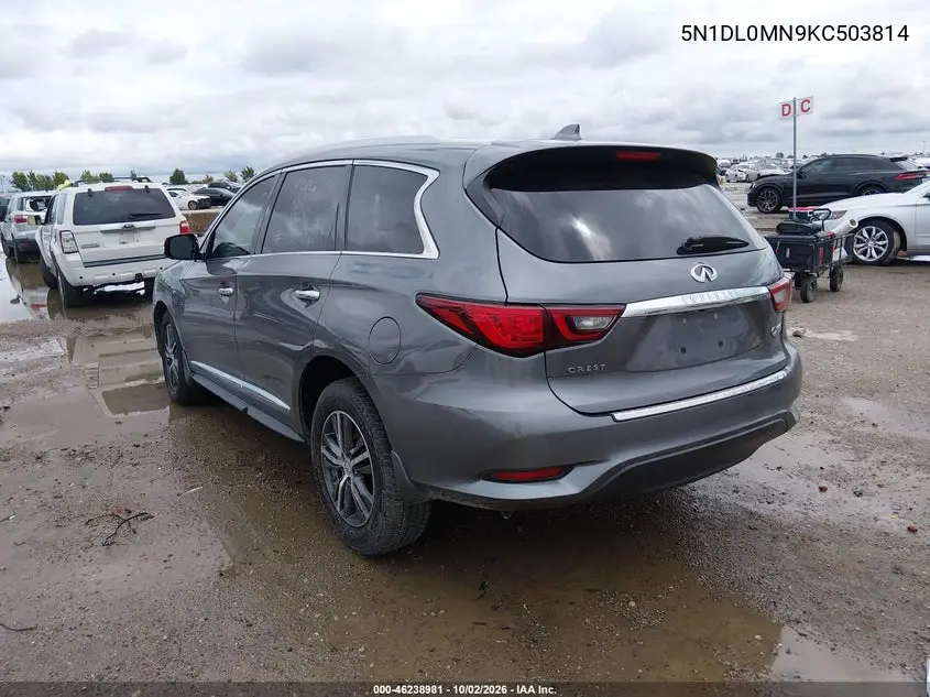2019 INFINITI QX60 VIN 5N1DL0MN9KC503814 — фото 3