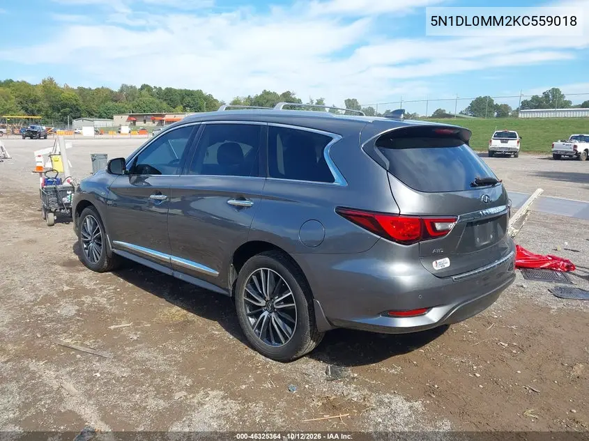 2019 INFINITI QX60 VIN 5N1DL0MM2KC559018 — фото 3