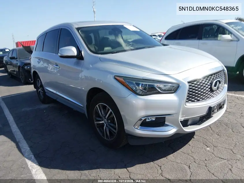 INFINITI QX60 2019, VIN 5N1DL0MN0KC548365