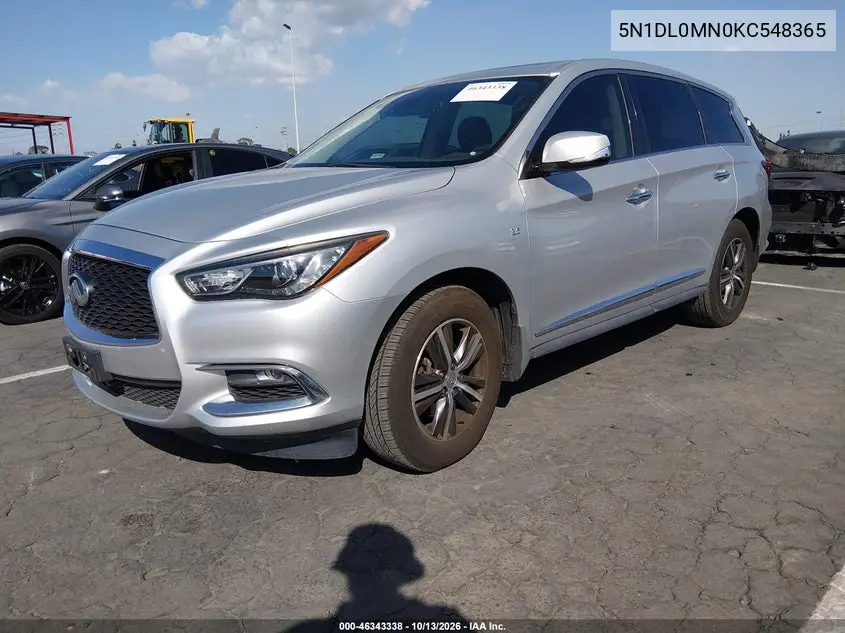 2019 INFINITI QX60 VIN 5N1DL0MN0KC548365 — фото 2