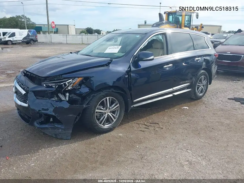 2020 INFINITI QX60 VIN 5N1DL0MN9LC518315 — фото 2