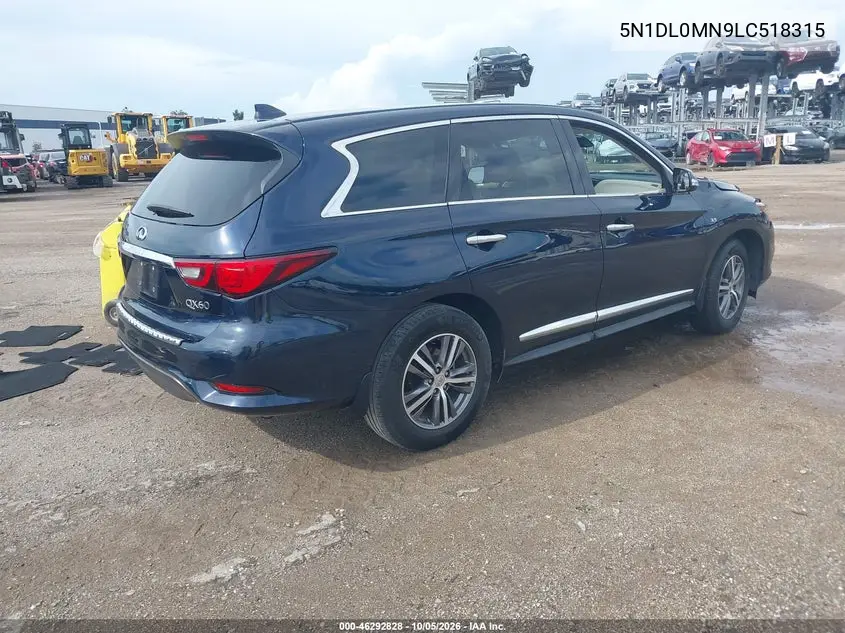 2020 INFINITI QX60 VIN 5N1DL0MN9LC518315 — фото 4
