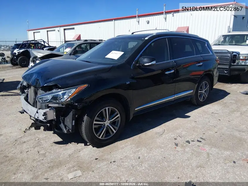 2020 INFINITI QX60 VIN 5N1DL0MM2LC502867 — фото 2