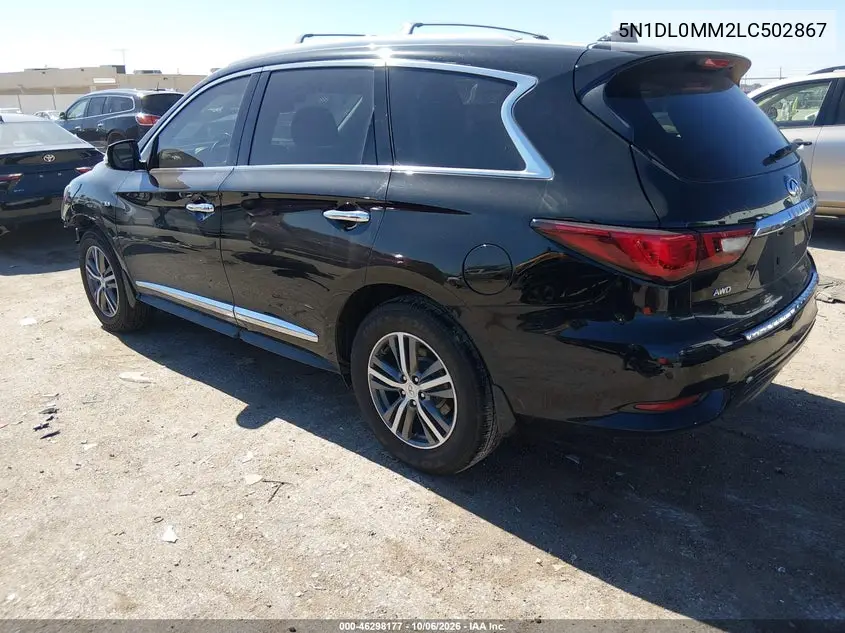 2020 INFINITI QX60 VIN 5N1DL0MM2LC502867 — фото 3