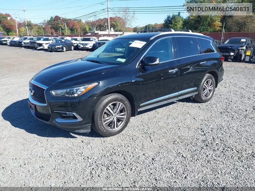 2020 INFINITI QX60 VIN 5N1DL0MM6LC540831 — фото 2