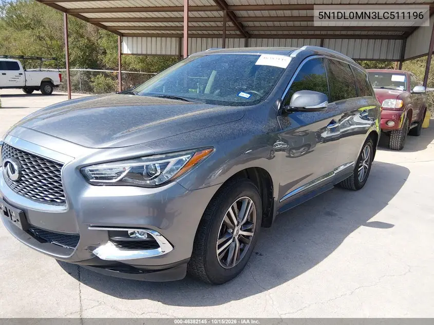2020 INFINITI QX60 VIN 5N1DL0MN3LC511196 — фото 2
