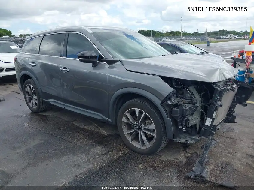 INFINITI QX60 2022, VIN 5N1DL1FS6NC339385