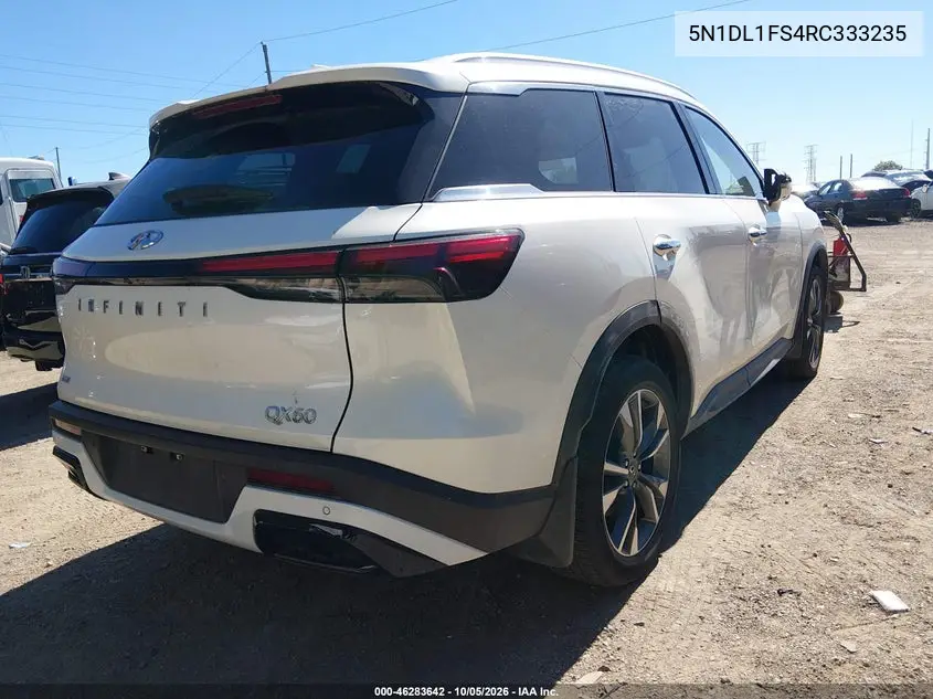 2024 INFINITI QX60 VIN 5N1DL1FS4RC333235 — фото 4