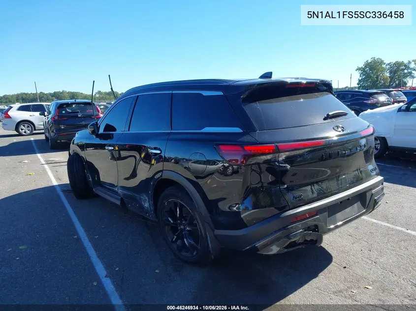 2025 INFINITI QX60 VIN 5N1AL1FS5SC336458 — фото 3