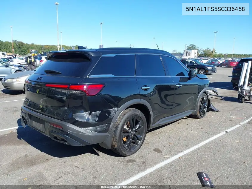 2025 INFINITI QX60 VIN 5N1AL1FS5SC336458 — фото 4