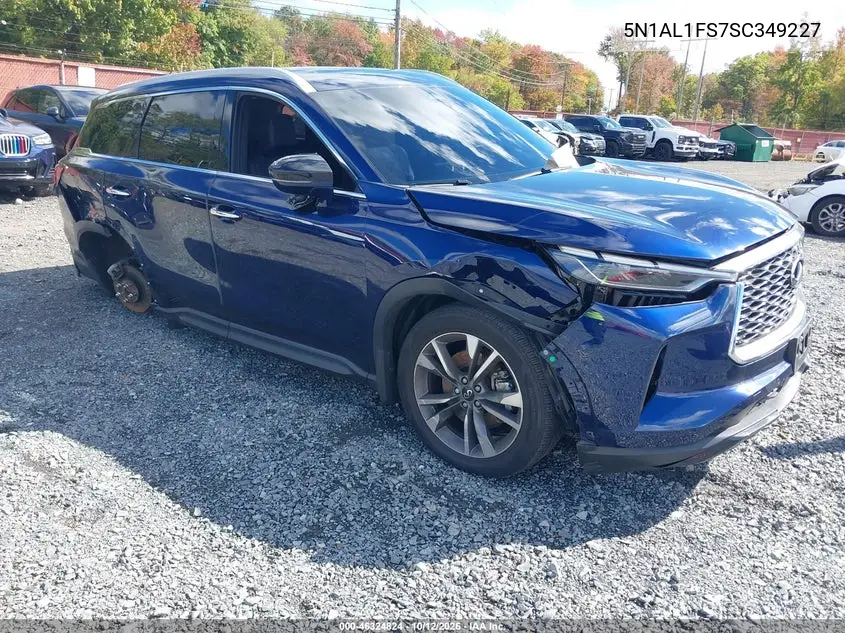 INFINITI QX60 2025, VIN 5N1AL1FS7SC349227