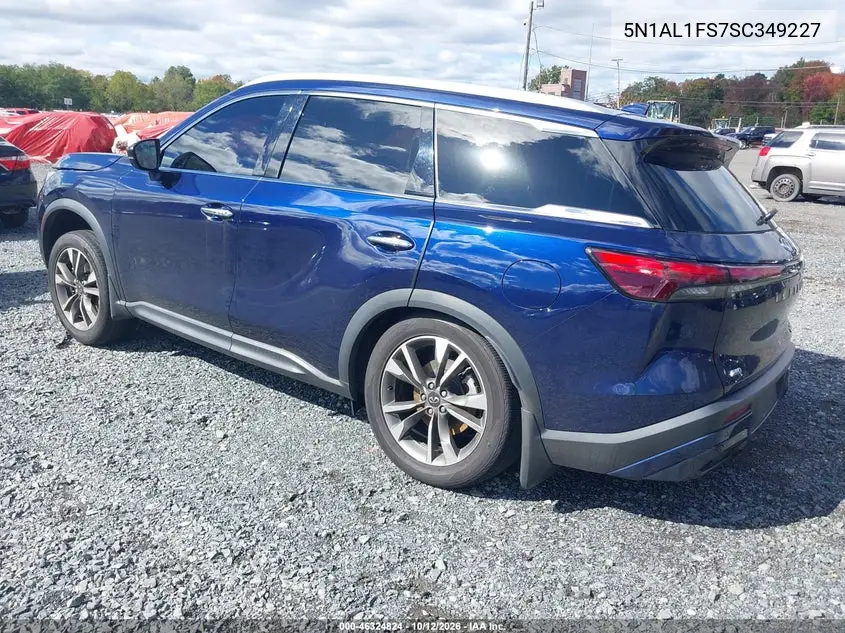 2025 INFINITI QX60 VIN 5N1AL1FS7SC349227 — фото 3