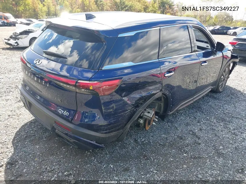 2025 INFINITI QX60 VIN 5N1AL1FS7SC349227 — фото 4