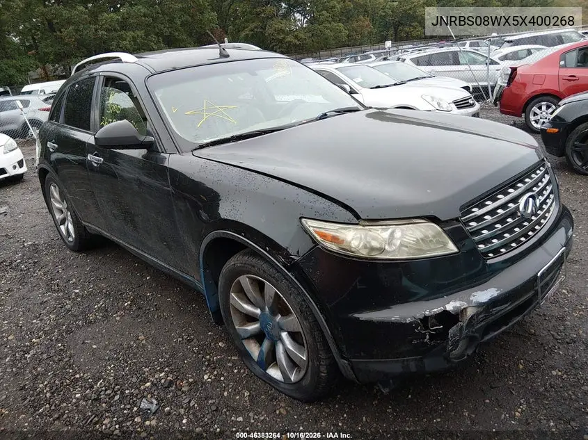 INFINITI QX70 2005, VIN JNRBS08WX5X400268