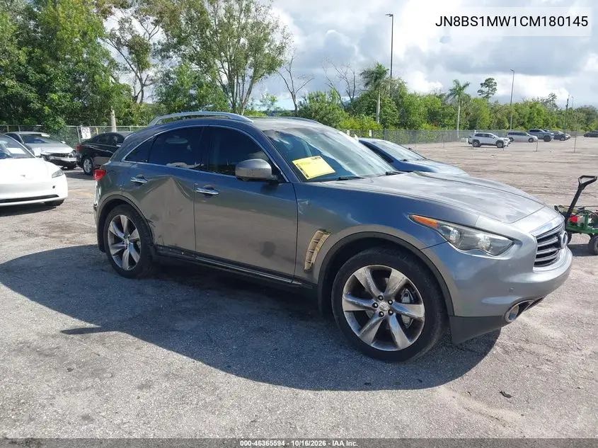 INFINITI QX70 2012, VIN JN8BS1MW1CM180145