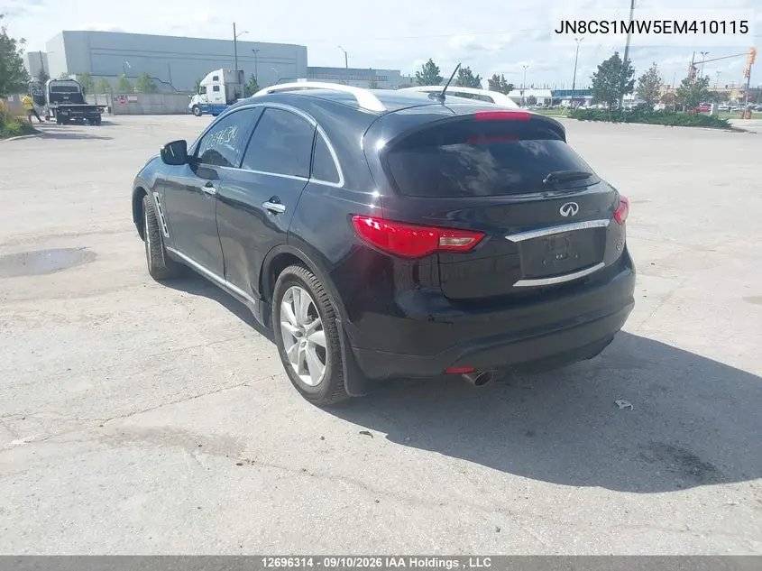 2014 INFINITI QX70 VIN JN8CS1MW5EM410115 — фото 3