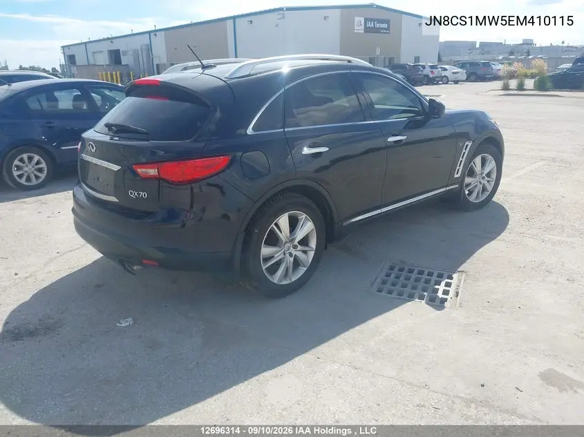 2014 INFINITI QX70 VIN JN8CS1MW5EM410115 — фото 4